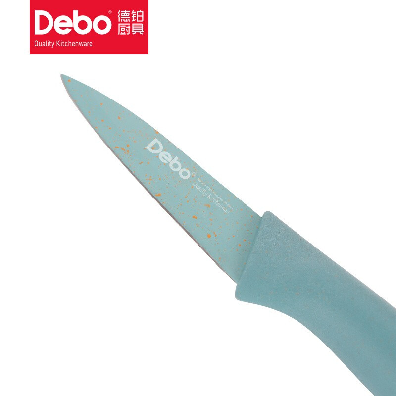 Debo德铂格里芬不锈钢水果刀套装削皮刀水果刀具剪刀三件套