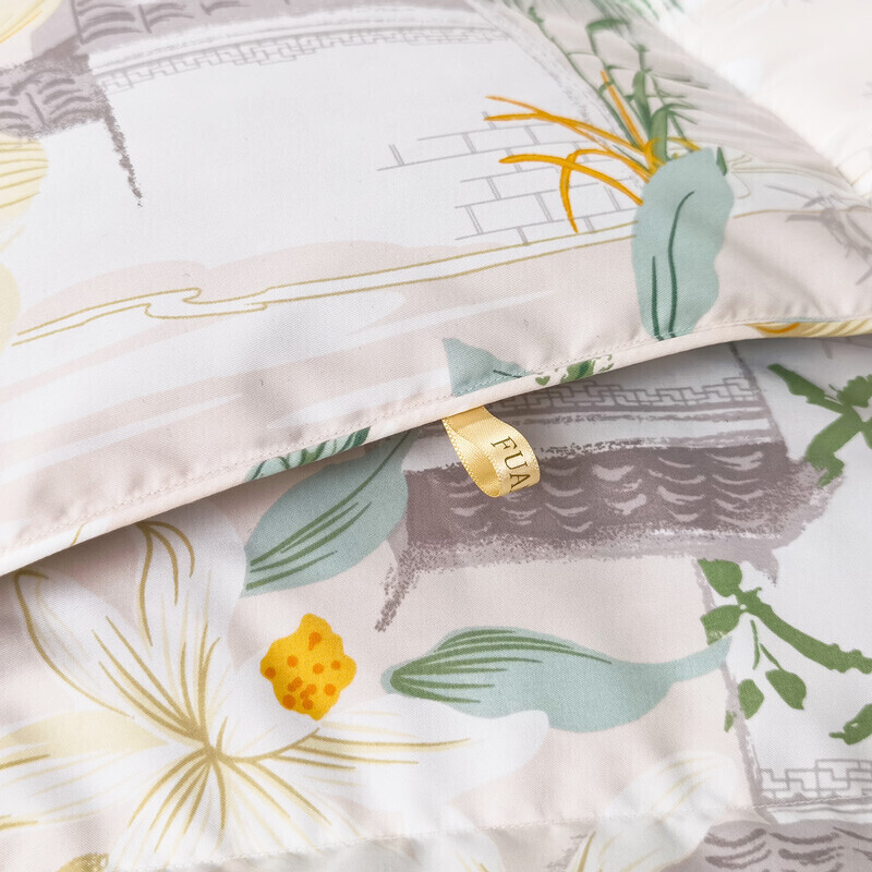 富安娜家纺羽绒夏被子 空调被90%鸭绒夏凉被芯双人加大被子 230*229cm