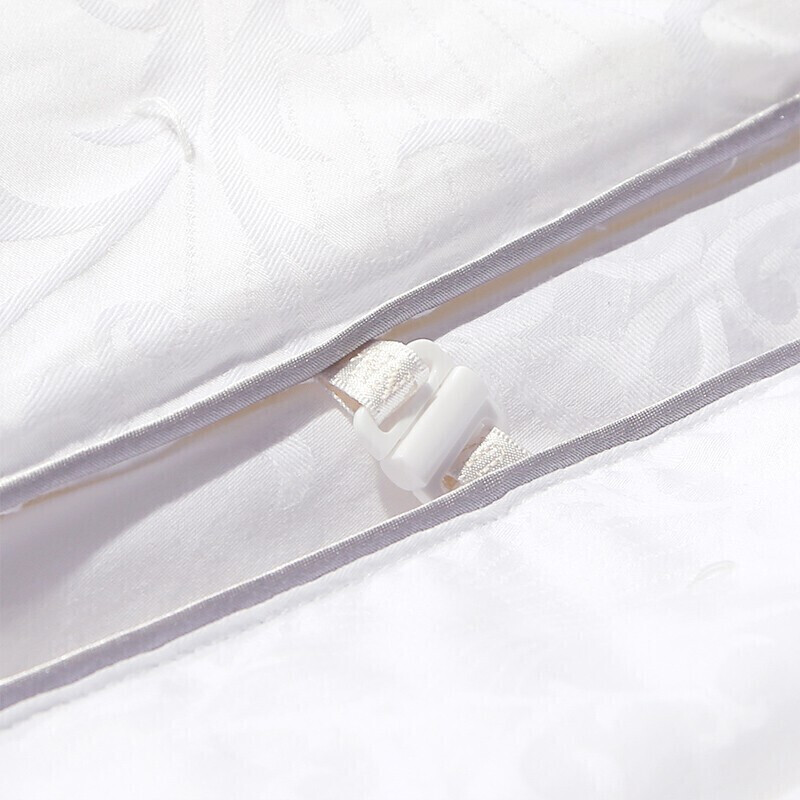 富安娜蚕丝被子 100%桑蚕丝被芯 加厚被冬季 纯棉面料二合一子母被 双人加大四季被褥 1米8/2米(230*229cm)