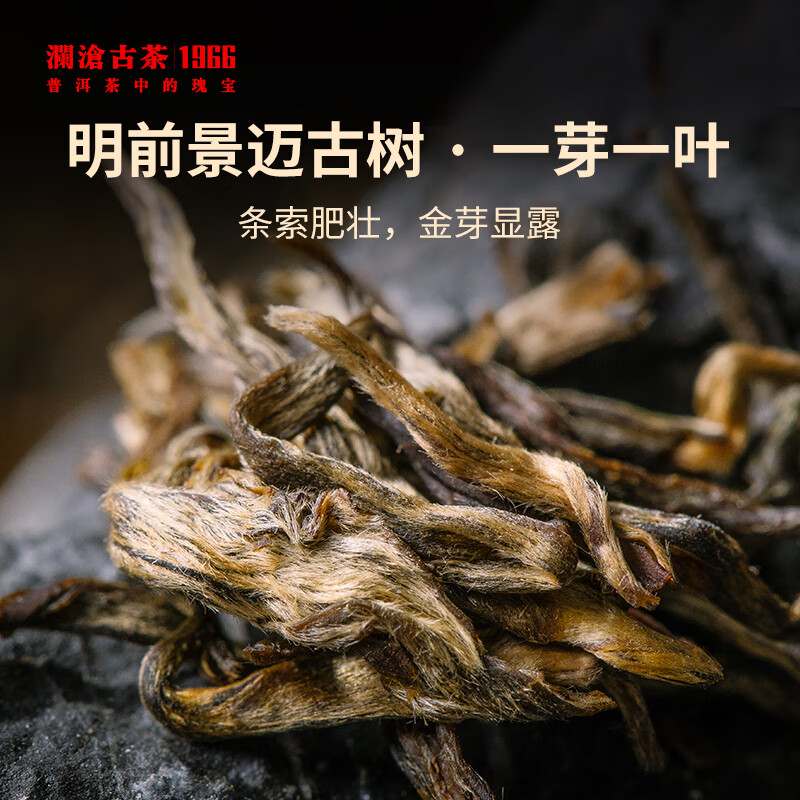 澜沧古茶叶普洱生茶 2022年云南普洱001芳砖景迈古树茶砖125g