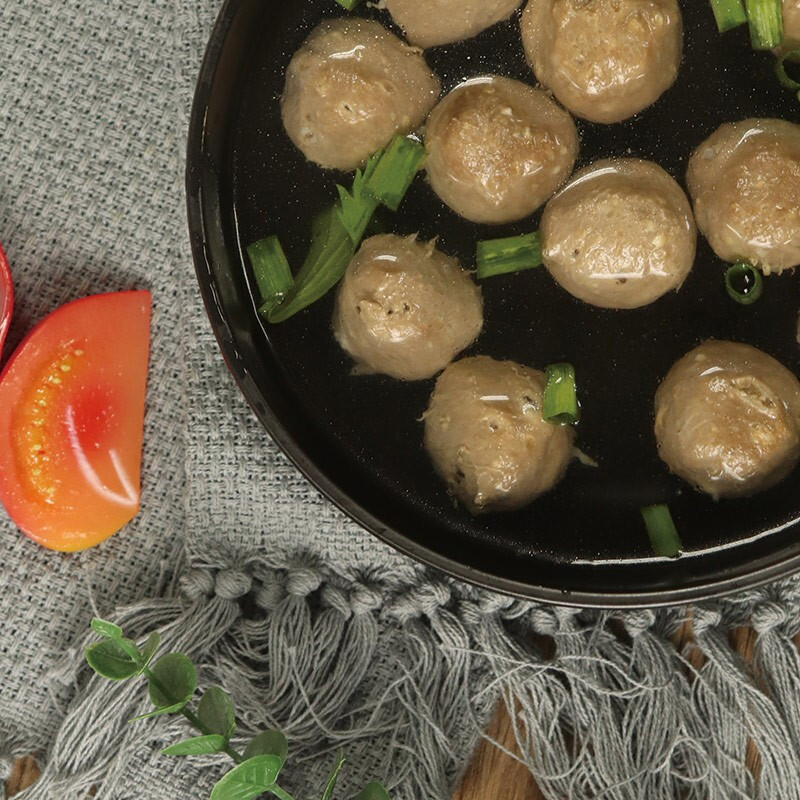 聚春园官方 牛肉丸火锅食材速冻方便食用 火锅牛肉丸子实心手打牛肉丸 牛肉丸200g