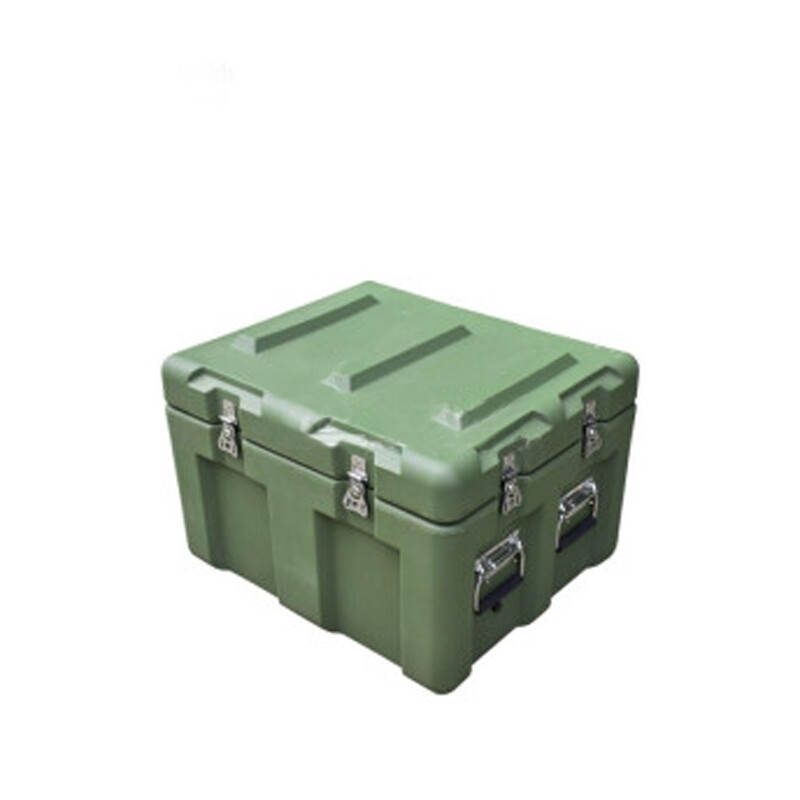 荣兵滚塑箱空投箱物资箱指挥器材箱给养单元箱野战野营军绿色600mm*500mm*400mm