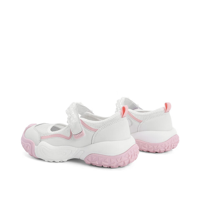百丽丑萌运动鞋童鞋2023夏季新商场同款透气魔术贴凉鞋A2330B83 白色 28