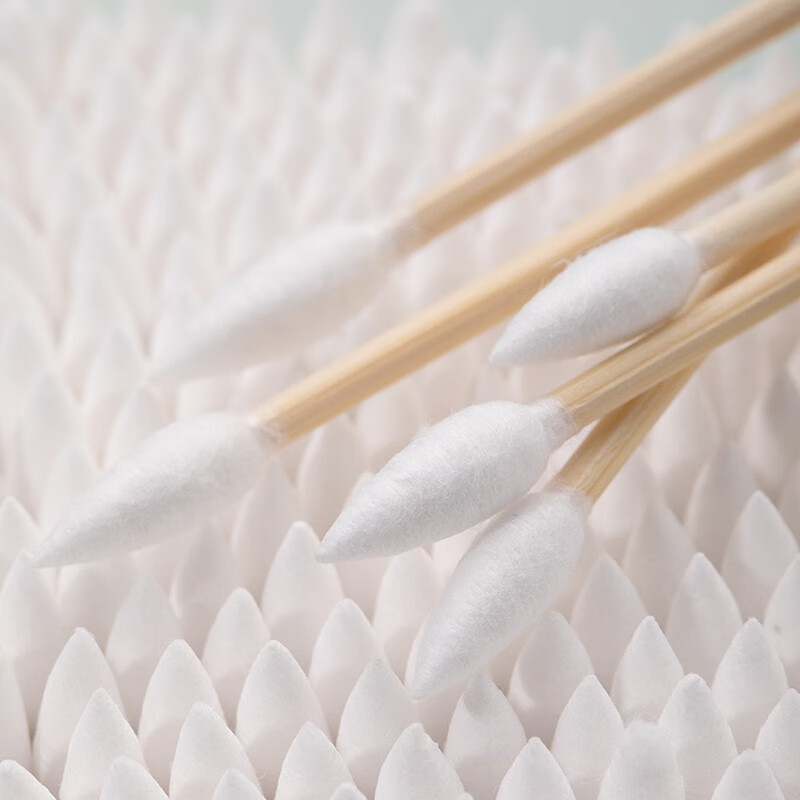 茶花家用坚韧双头竹轴棉签日用耳鼻化妆棉签 坚韧双头竹轴棉签（300支）