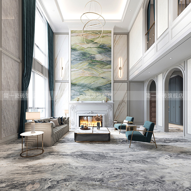 GA超密缝岩板 秦川沃野客厅餐厅地砖通铺瓷砖900*2700哑光瓷砖 90 *2700