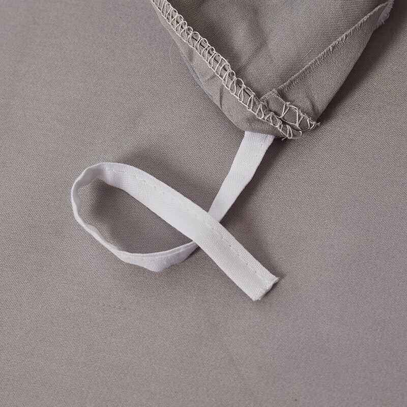 洁丽雅 优品全棉四件套60支数码印花件新疆长绒棉全棉高织密四件套200*230cm 浅灰色 1.8米