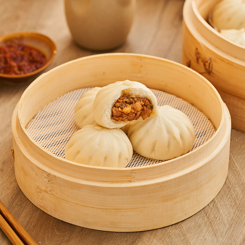 聚春园官方小笼包鲜肉包子酱肉早餐速冻包子半成品小笼包速冻面点包子 小笼包360g*5袋【共60只】