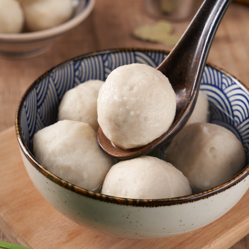 聚春园官方福州包心大鱼丸450g火锅食材丸子手工纯鱼丸特产正宗老字号 包心大鱼丸450g*1