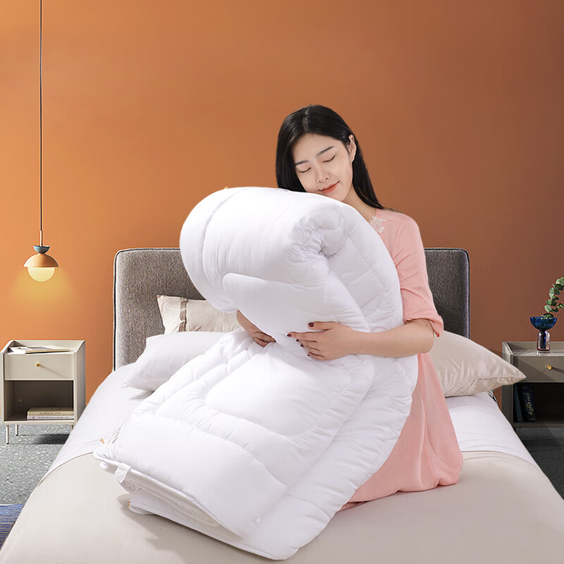 富安娜家纺被子冬被冬季加厚被芯双人加大纤维被保暖棉被(230*229cm)