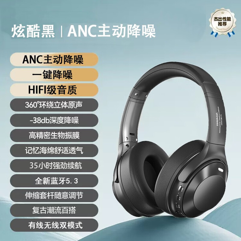 萌可儿复古蓝牙耳机美拉德造型ins穿搭大学生美式头戴式无线拍照男女生装饰博主穿搭小巧耳麦