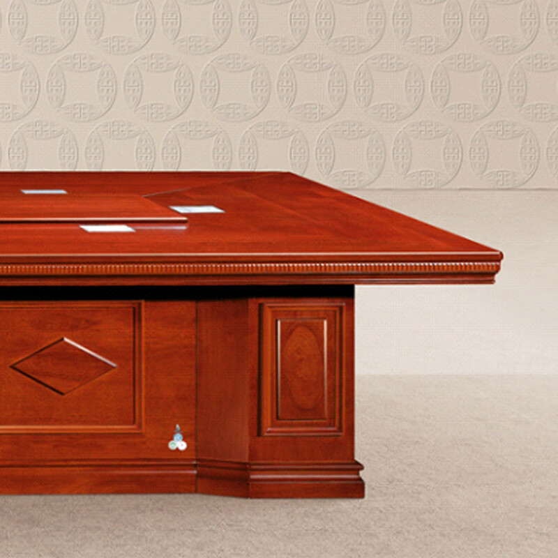 臻远ZY-QTZ-12办公家具油漆会议桌长桌接待洽谈桌大型会议台桌6.0米