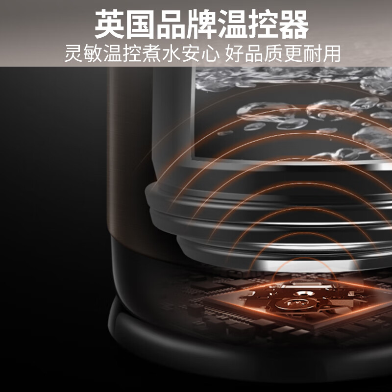九阳（Joyoung）热水壶烧水壶电水壶1.7L 内外双钢无缝双层防烫304不锈钢STRIX温控器家用开水壶K17-F67