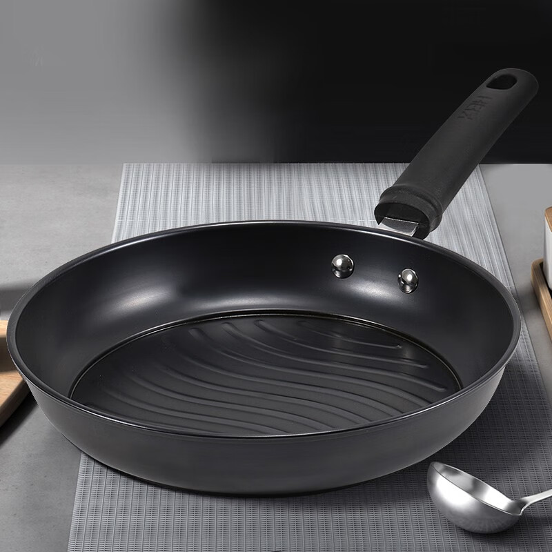 康巴赫（KBH）双倍防锈精铁炒锅煎锅汤锅三件套家用电磁炉通用厨房锅具组合套装 精铁三件套