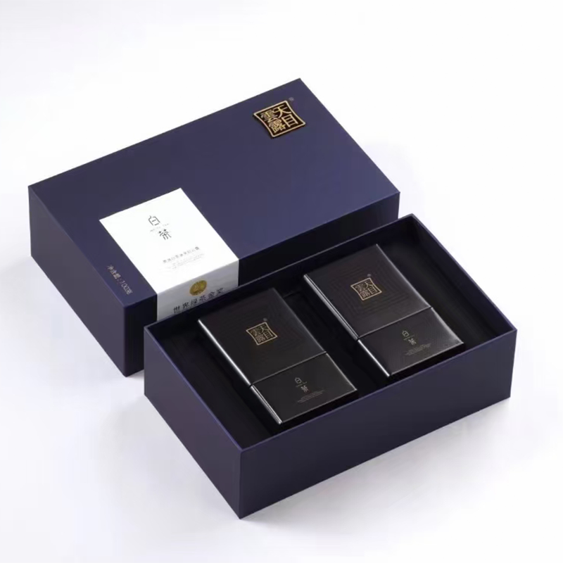 明前白茶黑罐100g礼盒装