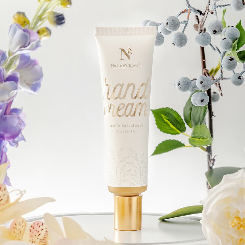 天然之扉 香氛护手霜60ml 美国进口 植物萃取滋润保湿补水嫩肤修护手膜 柔和纯净檀韵护手霜60ml