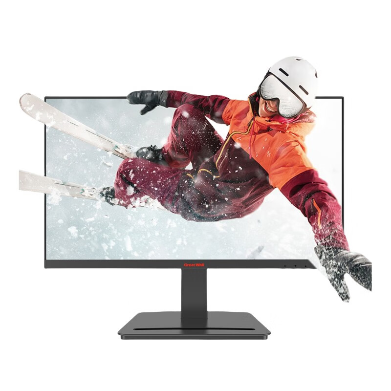 长城（Great Wall）滤蓝光不闪屏 16:9 75hz 支持壁挂 HDMI+VGA 双接口 商用显示器 21.5英寸 22S1