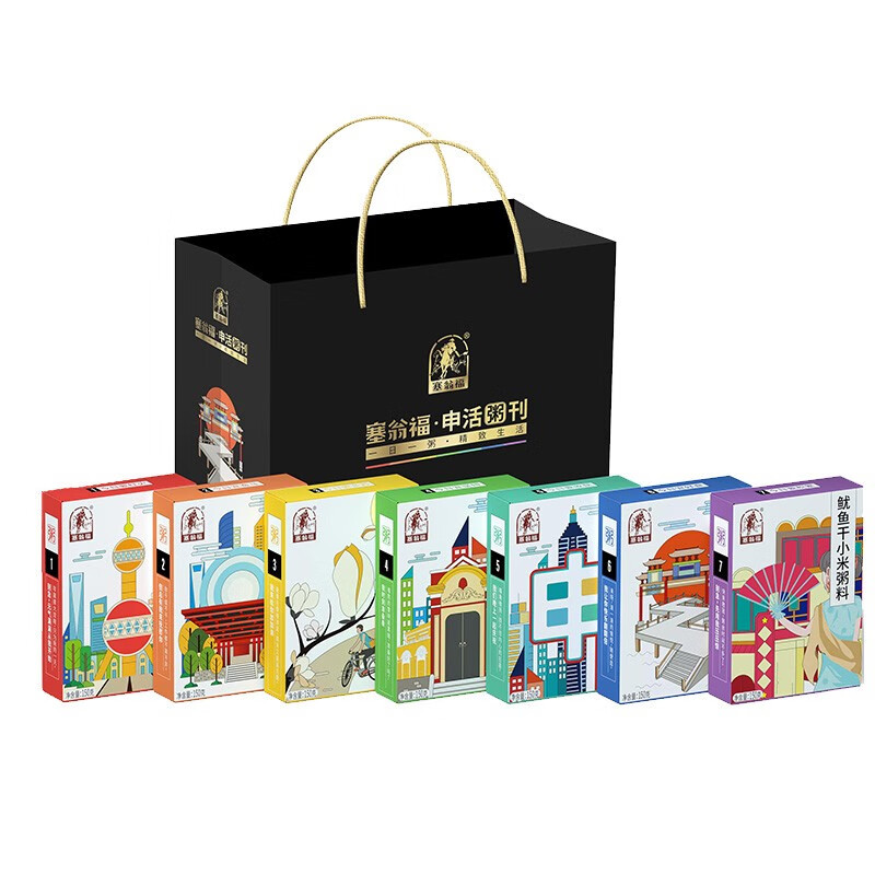 塞翁福 申活粥刊 1050g（150g*7）海鲜粥料组合