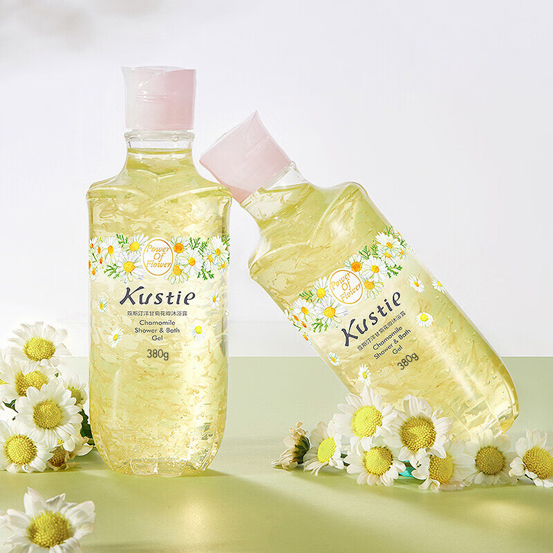 蔻斯汀 Kustie 新升级洋甘菊花瓣沐浴露720g 香氛洗浴滑嫩保湿