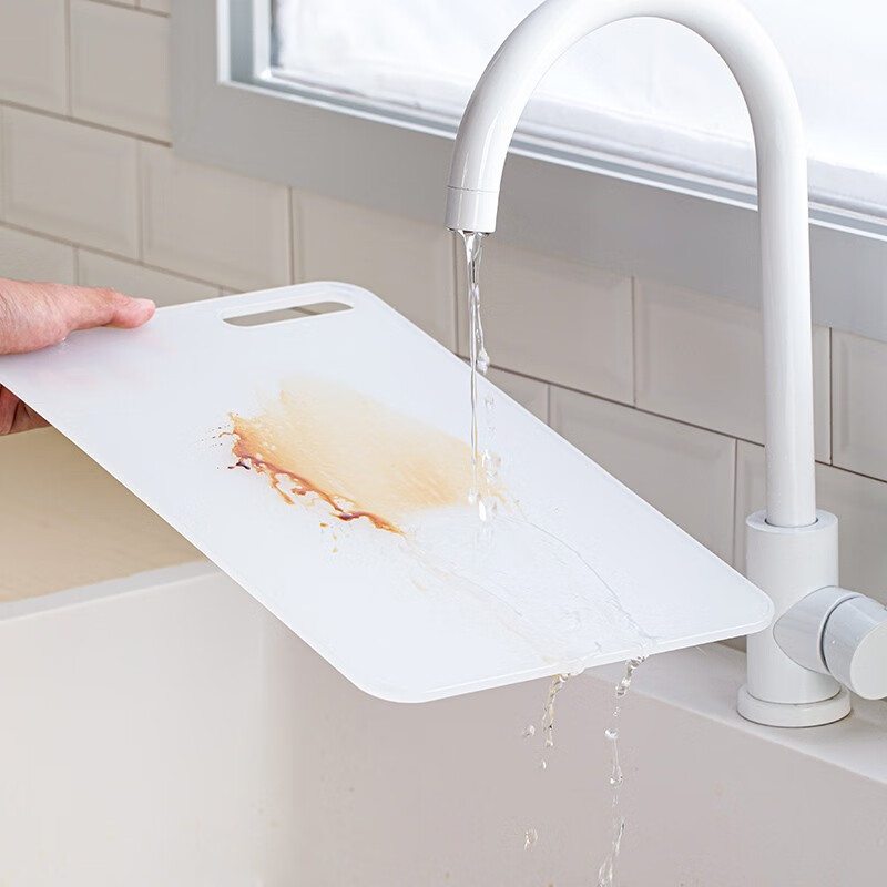 茶花（CHAHUA） 茶花塑料砧板4件套长方形加厚宝宝辅食菜板家用厨房切水果菜板 024006