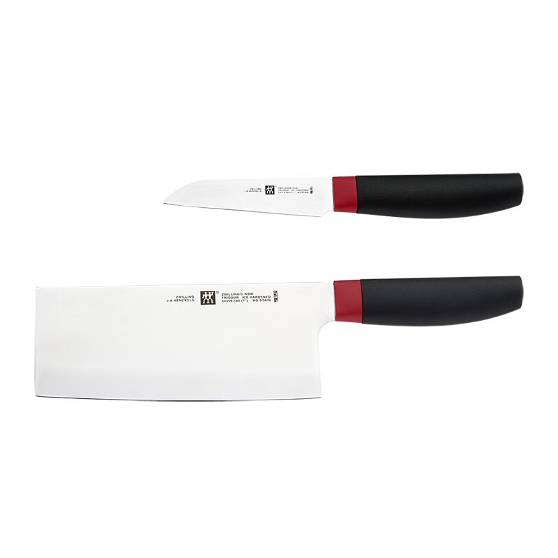 双立人ZWILLING Now S系列中片蔬果刀具红黑色 ZW-K320 2件套/54380-008-722