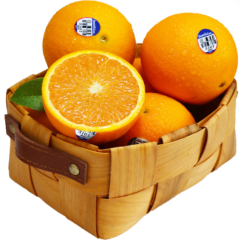 FGACCT 美国新奇士3107脐橙10个新鲜sunkist美橙甜橙水果顺丰 70mm(含)-75mm(不含) 4.6斤