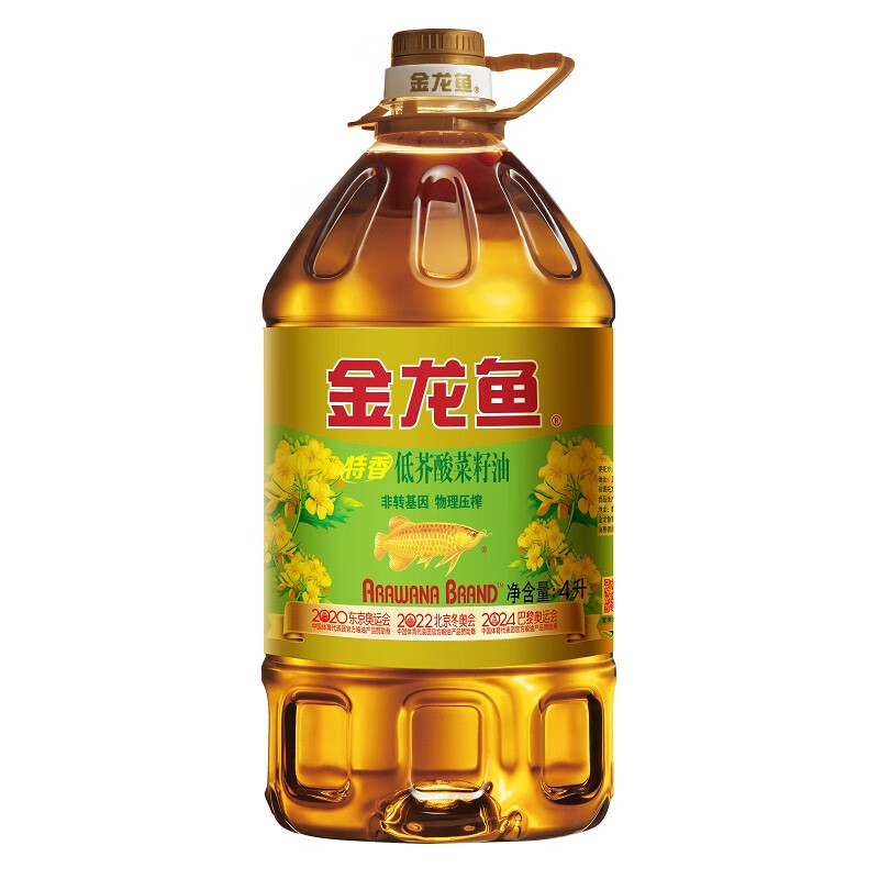 金龙鱼 低芥酸特香菜籽油4L（非转基因）