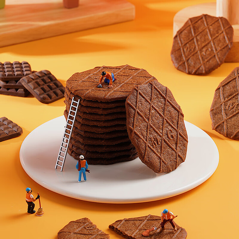 满格华夫阿华田满格华夫脆 巧克力薄脆饼干休闲零食办公室解馋食品整箱 【1箱】阿华田满格华夫脆 315g