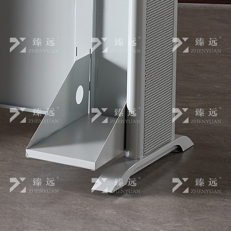 臻远ZY4012424隐藏式翻转电脑桌培训桌办公桌C款三人位