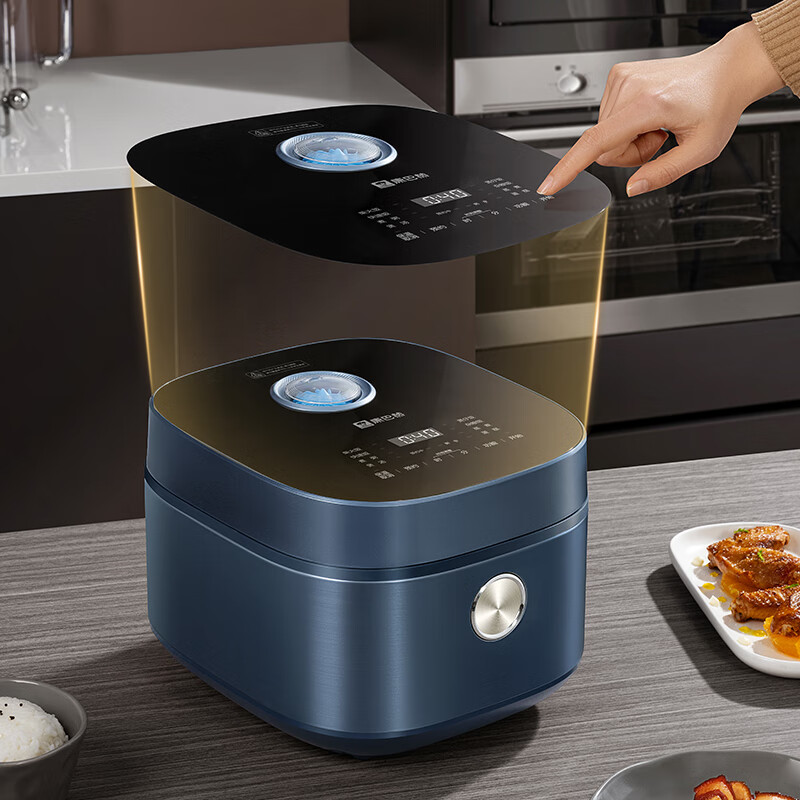 康巴赫旋风电饭煲家用智能电磁加热大容量多功能智能预约快煮抗菌电饭锅4L 旋风电饭煲 4L