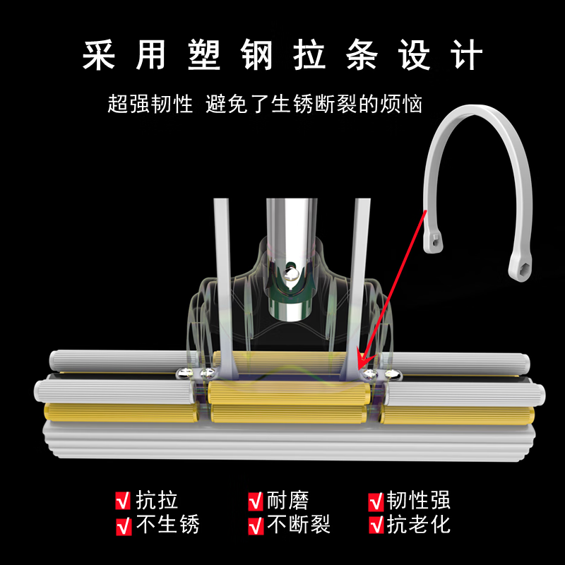 艾逸瑶选 凯俐38#伸缩杆胶棉拖把 JQ-0092