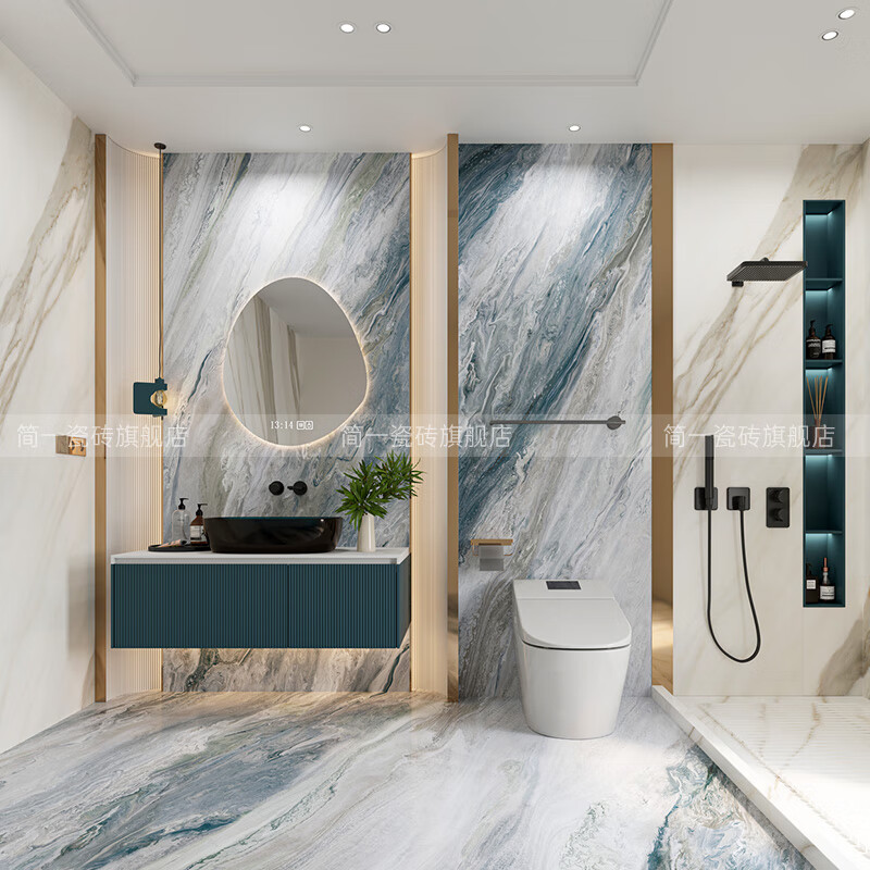 XMSJ瓷砖碧海伽蓝客厅背景墙砖现代瓷砖墙砖