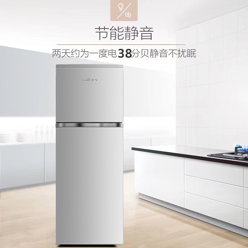 新飞138/170L双门小型冰箱家用两门三开门电冰箱节能租房大容量除菌