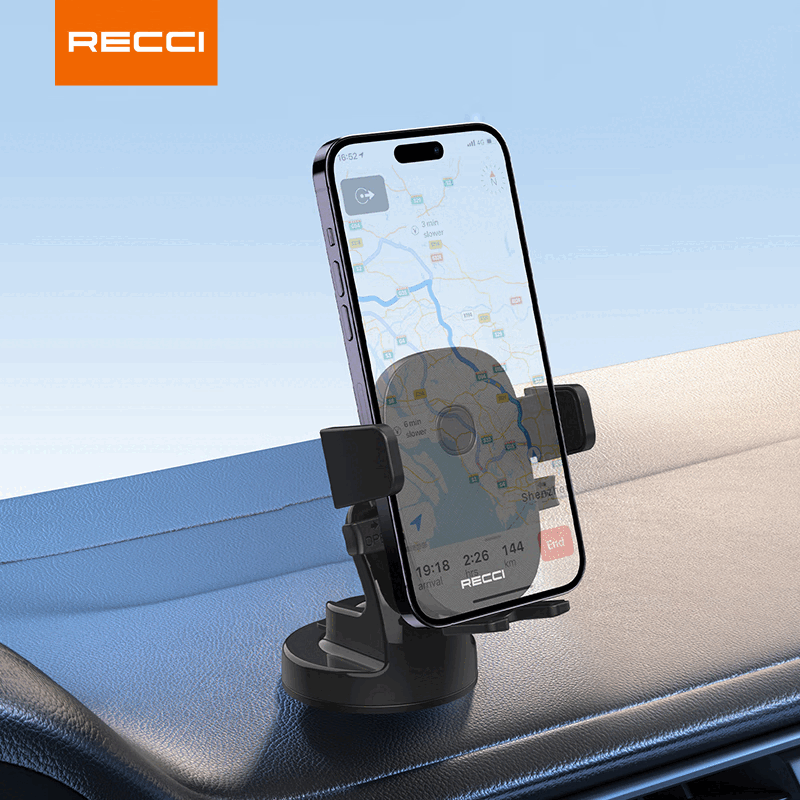 RECCI锐思RHO-C29小巧自动锁设计一键式夹紧设计单手操作方便简单 车载手机支架