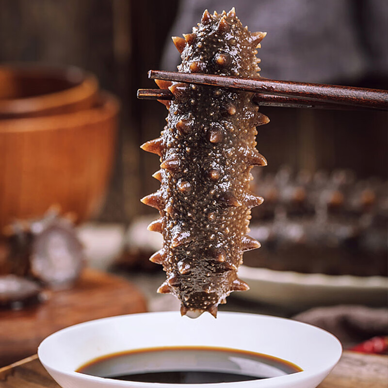 塞翁福 大连即食海参7只装 固形物75%以上 即食辽刺参 即食海参218g