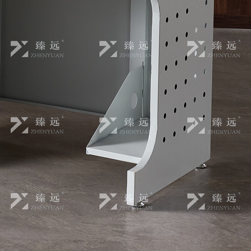 臻远ZY4012430隐藏式翻转电脑桌培训桌办公桌D款三人位