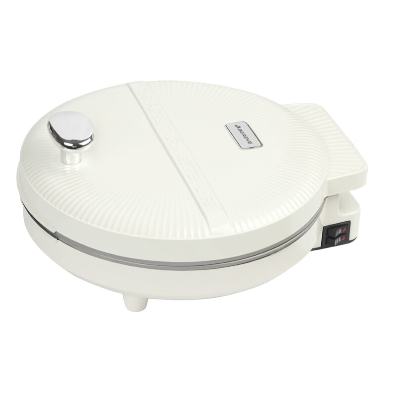 Abereve艾贝丽多功能电饼铛家用双面双盘加热加深加大烤盘 煎饼烙饼锅小型无涂层有钛不粘锅ABL-K06 椰奶白