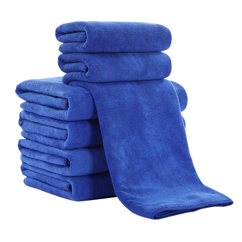 洁丽雅毛巾蓝色清洁加厚耐用厨房洗车抹布30X70