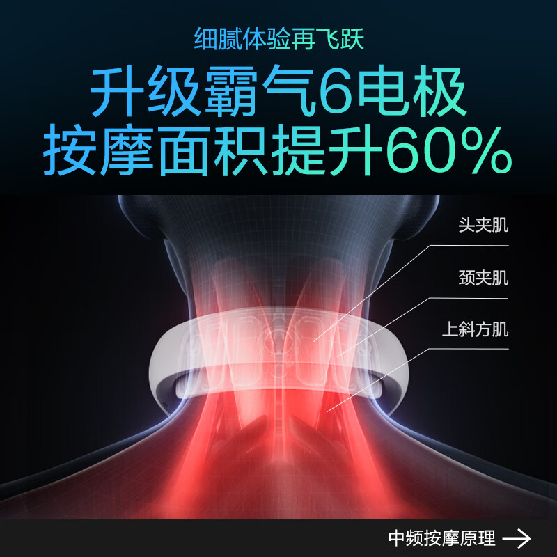 SKG颈椎按摩器颈部肩颈牵拉脖子护颈红光热敷蓝牙APP便携按摩仪 520情人节礼物送男女朋友老婆 【热销金榜TOP】K5-2尊贵款