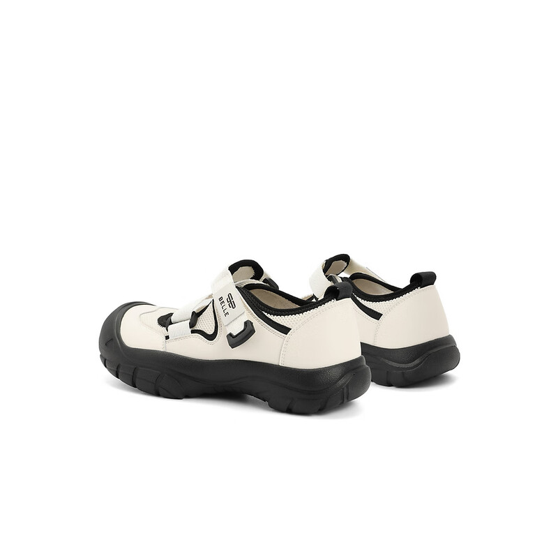 百丽小众老爹凉鞋女2023秋季新款丑萌休闲鞋溯溪鞋B1450CQ3 米白 39