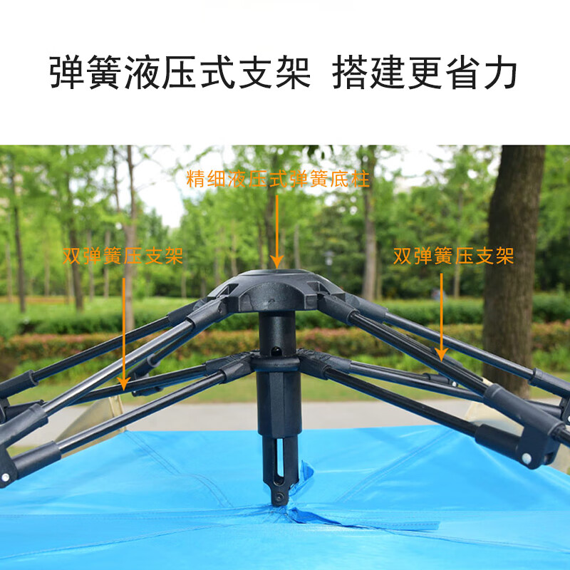 纵贯线（Seashore）帐篷户外野营烧烤露营帐篷速开免搭建双人加厚防风防晒 ZP-11A 纵贯线双人双层帐篷