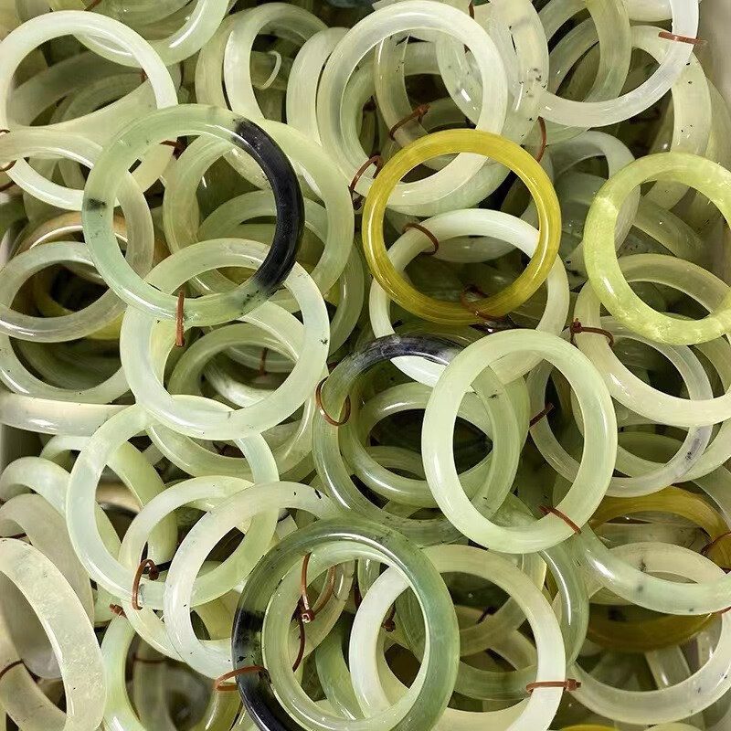 胖东来品质岫玉手镯辽宁岫岩岫玉翠玉冰种飘花时尚古风民族天l然