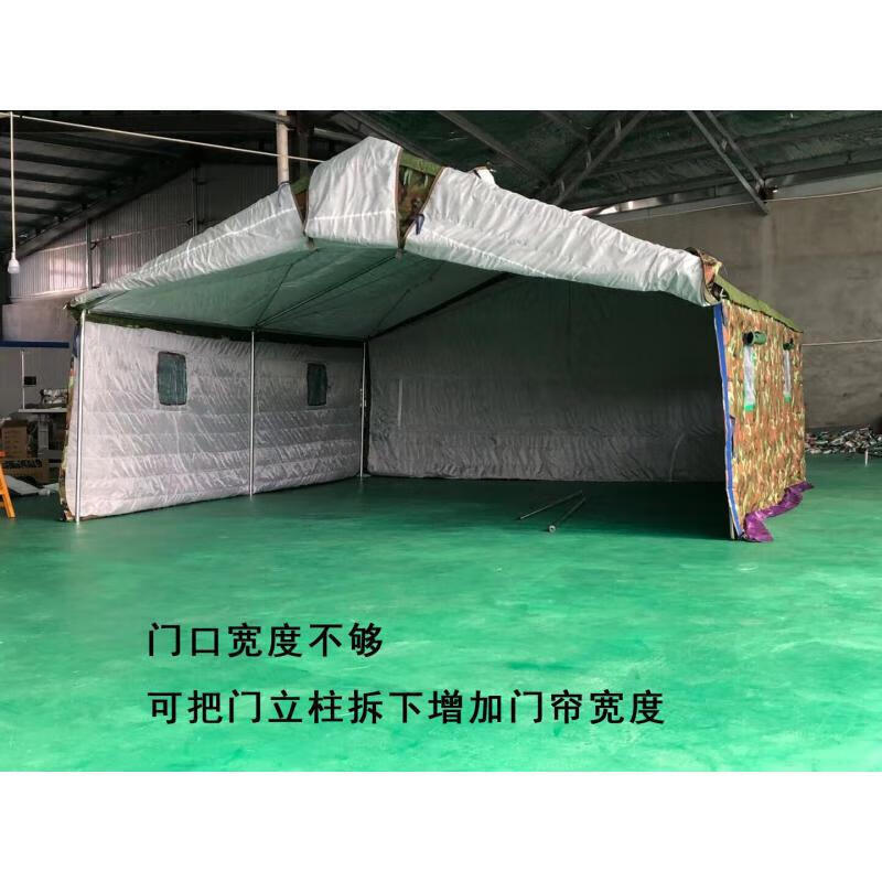 HDE大型帐篷镀锌圆管地梁加厚有机硅帆布5*10