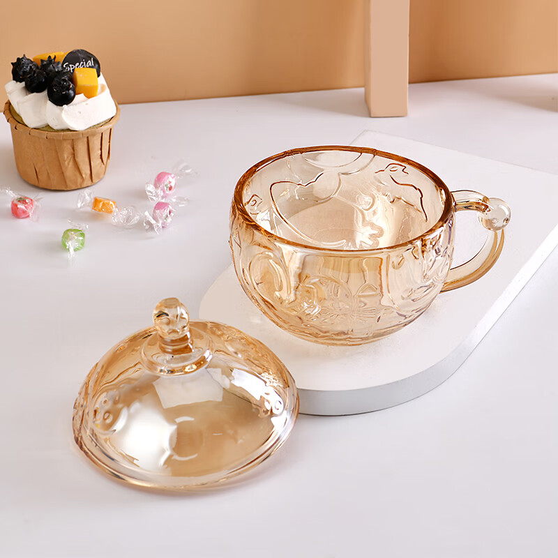 山重山水杯玻璃杯家用牛奶杯大容量客厅家用杯子8010 牛奶杯【礼盒装】