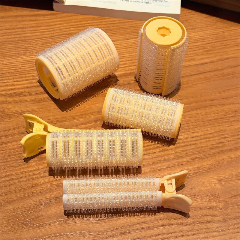 空气刘海卷筒双层卷发筒卷发筒一整套卷刘海神器发夹女发根蓬松夹  【向日葵黄】