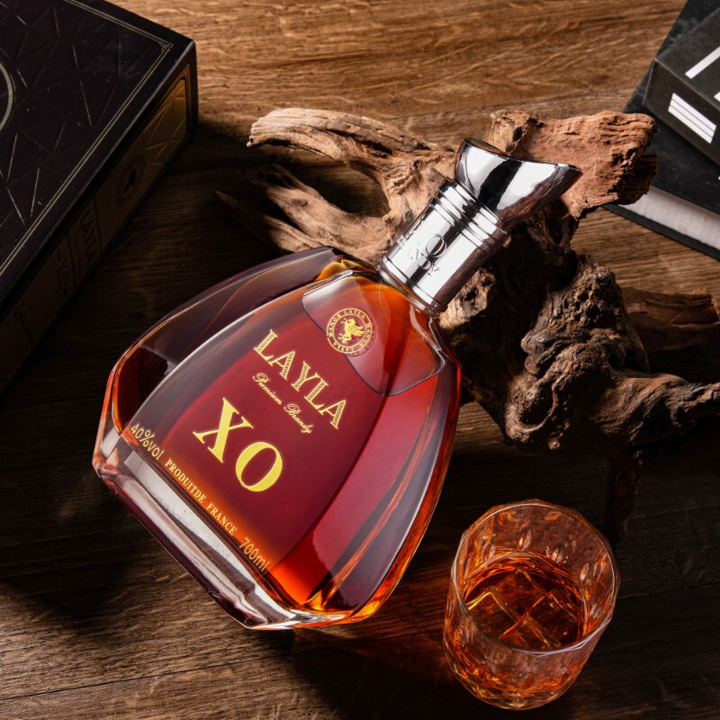 法国进口 LAYLA 蕾拉 40度 XO白兰地 700mL*2瓶 Plus会员折后￥189 送1樽2杯