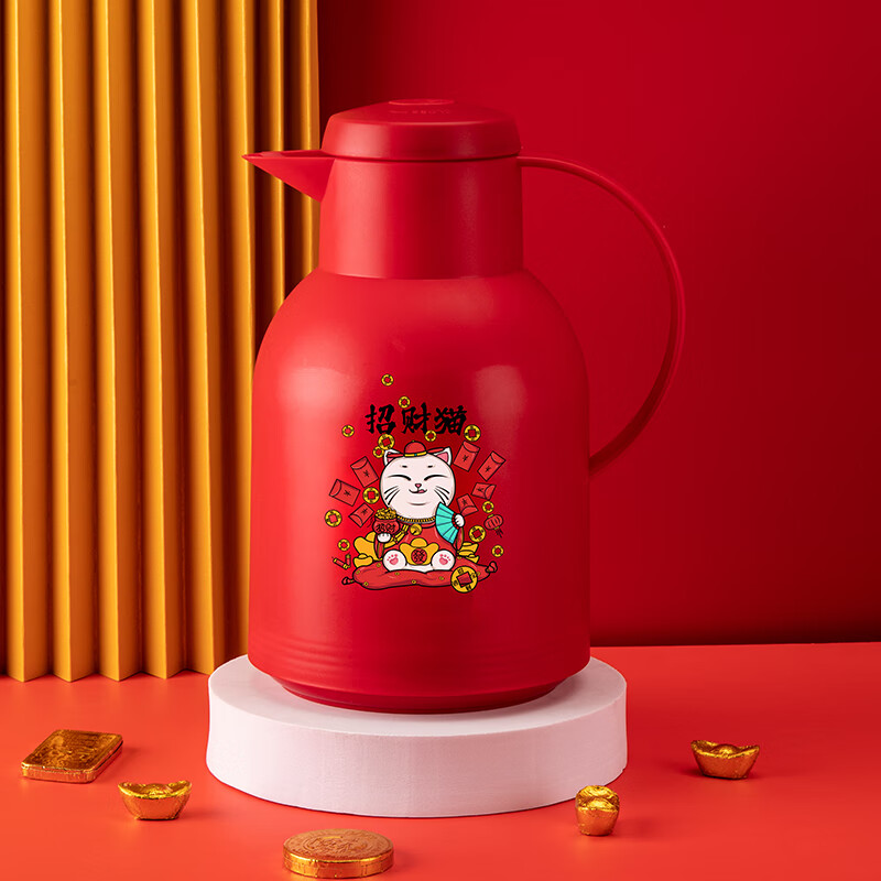 MOM促销礼品保温壶水杯套装银行保险商务礼品送客户可定制 6003 保温壶+玻璃杯套装 1000ml