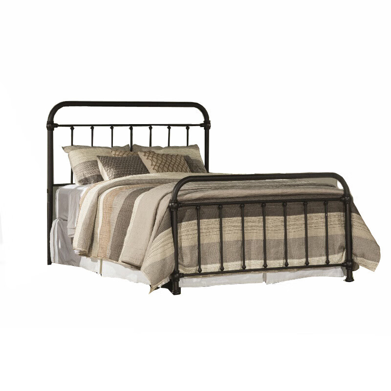 8米大床 钢木床铁床架单人床复古可定制 白色 1200mm*1900mm2米