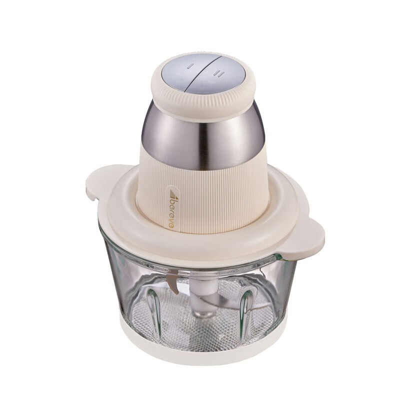 艾贝丽家用多功能2L料理机小型电动不锈钢绞肉馅碎肉机搅肉机 搅拌打肉饺蒜蓉机玻璃碗2升绞肉机ABL-JR27 ABL-JR27 2L 绞肉机