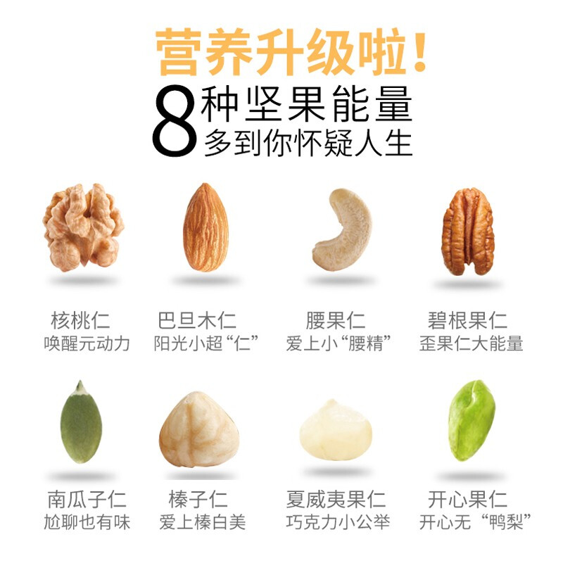 鲜记 【每日坚果7天不重样28天】坚果组合混合装孕妇儿童坚果礼盒 每日坚果7天装*2