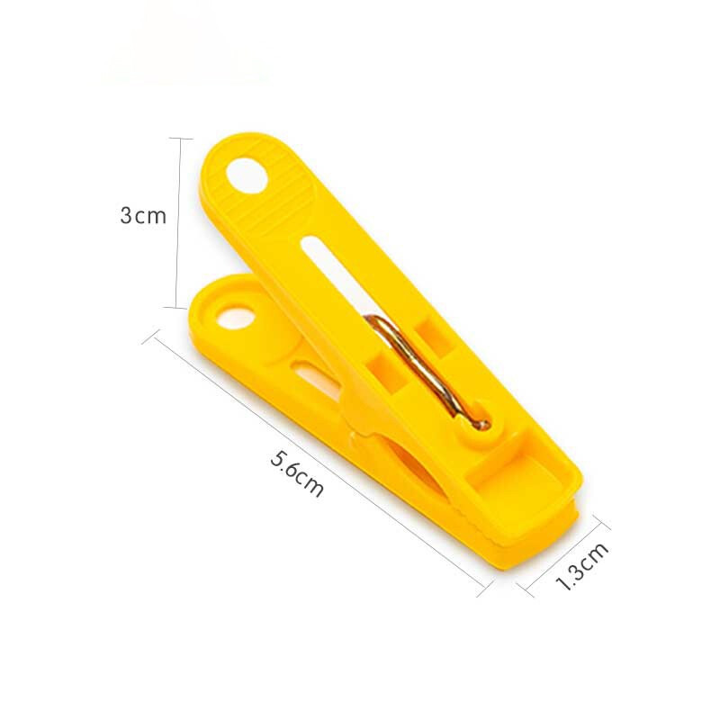 茶花塑料衣夹子小号大夹子衣架晒晾衣夹晾晒固定衣服家用 30枚装（颜色随机）